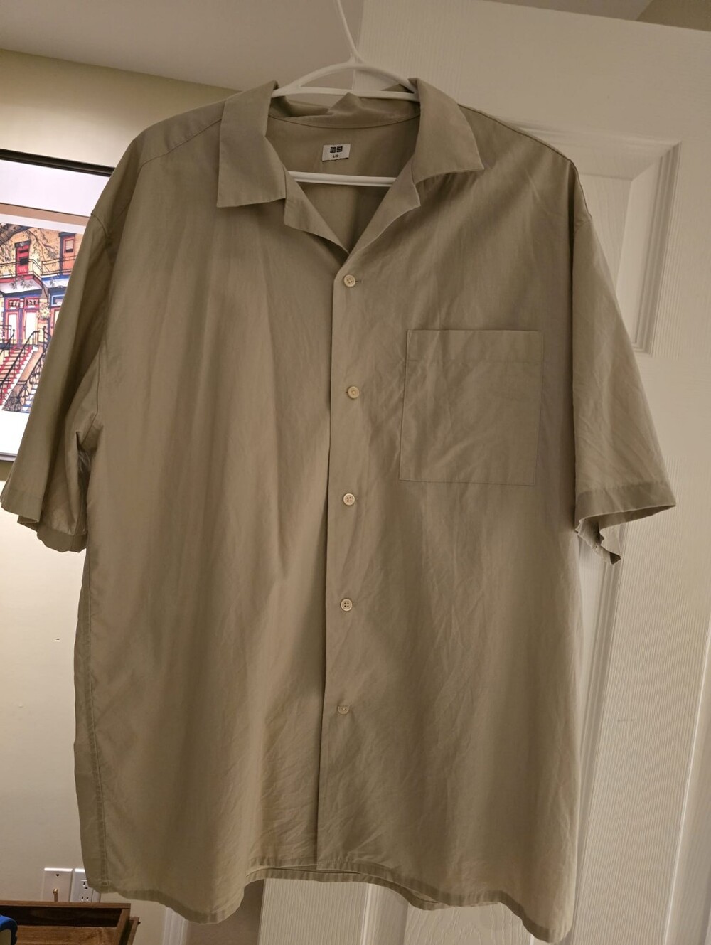 Uniqlo - Mens Large Short Sleeve Button Up